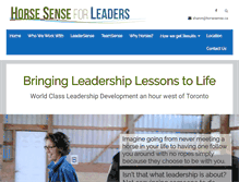 Tablet Screenshot of horsesense.ca